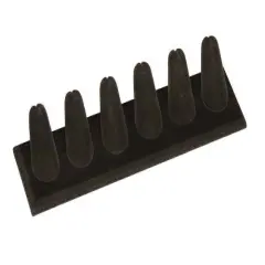 Six Fingers Ring Jewelry Display - Black