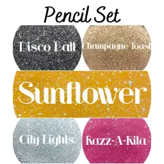 Glitter Pencil Set by Glitter Heart Co.&trade;