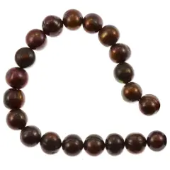 Freshwater Potato Pearl Antique Dark Copper Mix 8-9mm (16" Strand)