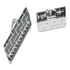 Ribbon Clamp with Loop 3/4" Silver Color (Package of 2)