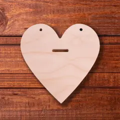 7 in. Unfinished Floral Heart Base