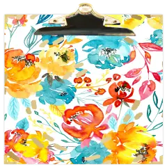 bloom daily planners Clipboard, 9" x 12.5", Happy Blooms