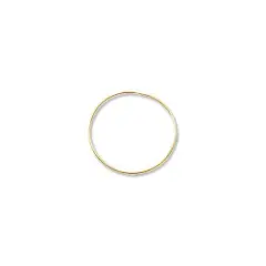 JewelrySupply Wire Hoop 1" Gold Plated (6-Pcs)