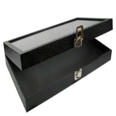 Glass Top Jewelry Case Standard Size 2" H