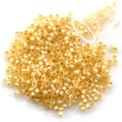 Miyuki Delica Seed Bead 11/0 Silver Lined Butterscotch