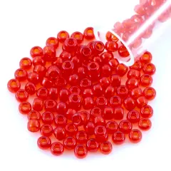 Miyuki Round Rocaille Seed Bead 8/0 Transparent Red