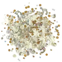 Buttons Galore Sparkletz DIY Craft Embellishments 30 Grams - 3 Packs of Angel Song