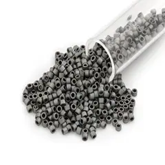 Miyuki Delica Seed Bead 11/0 Matte Grey AB