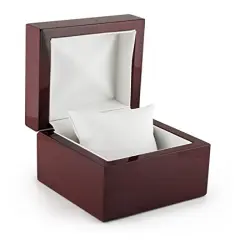 JewelrySupply Rosewood Watch Box with White Pillow