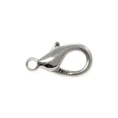 Lobster Clasp 17x8mm Silver Plated (1-Pc)