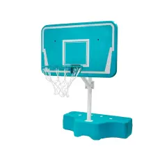 Northlight 42 Inch Poolside Adjustable Basketball Hoop for In-Ground Pools Green