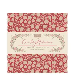 Tilda Fabrics Creating Memories Winter Charm Pack - 32 Pieces - 5" x 5" - 100% Cotton