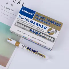 Permanent Paint Marker Pen for Car Gold