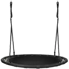 Sorbus Fabric Spinner Swing Black