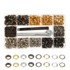 Kitcheniva 400 Set Grommet Kit Eyelet Hole Punch Tool 3/16"