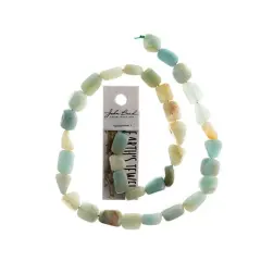 Earth's Jewel Semi-Precious 16" Amazonite Irregular Natural Bead Strand