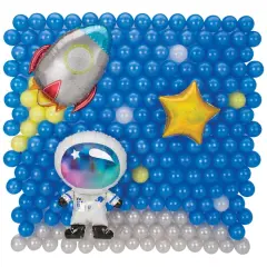 Space Latex & Foil Balloon Back Drop Kit