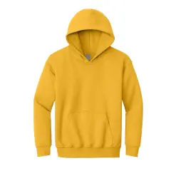 Port & Company&reg; Youth Core Fleece Pullover Hooded Turtle Neck Long Sleeve Sweatshirt Gold