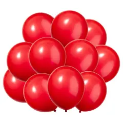 12 Inch Metallic Balloons Metal Chrome Shiny Latex Balloon Red