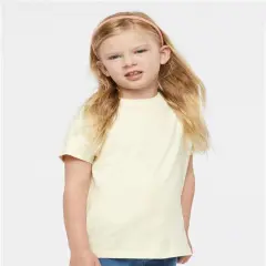 Rabbit Skins&reg; Toddler Fine Jersey Crewneck Short Sleeve Tee - 3321 Natural
