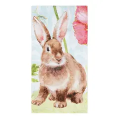 Sitting Easter Bunny Rabbit Spring Printed Flour Sack Kitchen Dishtowel