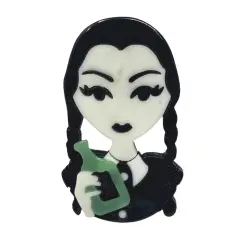 Wrapables Acrylic Fashion Brooch Pin for Sweaters, Coats, Scarves, and Bags, Poison