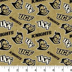 Sykel Enterprises-University of Central Florida Cotton Fabric-UCF Knights Tone On Tone Cotton Quilting Fabric