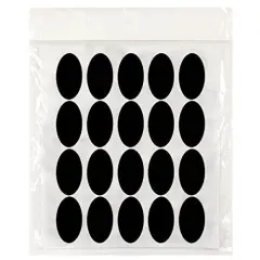 Wrapables Set of 40 Oval Chalkboard Labels / Chalkboard Stickers (2" x 1")