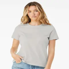 BELLA + CANVAS&reg; Women&rsquo;s Relaxed Crewneck Short Sleeve Jersey Tee Silver