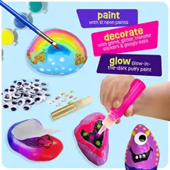 Glow in The Dark - Arts & Crafts Gifts for Boys and Girls Ages 4-12 - Craft Activities Kits - Creative Art Toys for 4, 5, 6, 7, 8, 9, 10, 11 & 12 Year Old Kids
