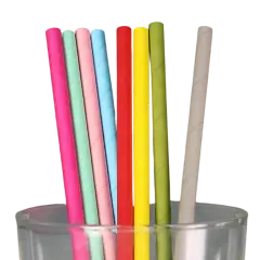Kitcheniva Biodegradable Paper Straws Pattern Color 100 to 200 Pcs Assorted colors