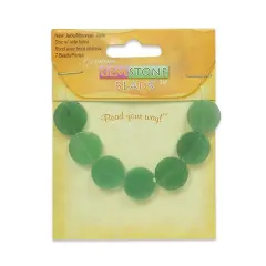 6 Packs of New Jade Disk Beads - 15mm - 7 pcs.