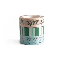 holly jolly washi tape (set of 3) | funday goods