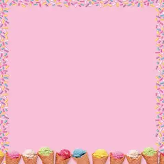 Great Papers! Scoops Ice Cream Stationery Letterhead, Invitations and Announcements, Printer Friendly, 8.5"x11", 80 Pack