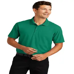 Grid Polo Collared Neck Short Sleeve T-shirt For Adult