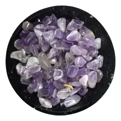 Banded Amethyst Tiny Crystal Chips &ndash; Size L1