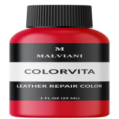 Leather Repair Color Restore for Faded and Scratched Couches Red