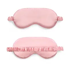 Kitcheniva Smooth Padded Double Sided Satin Travel Sleep Eye Mask Cover Pink