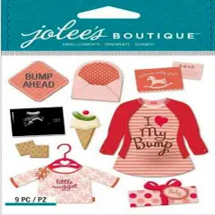Jolee's Boutique Baby Girl Pregnancy Dimensional Stickers