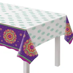 Rangoli Dream Plastic Tablecover, 1ct