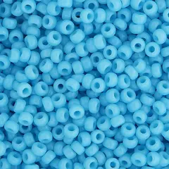 Miyuki 250g Opaque Round Rocailles Seed Beads, 11/0 Light Blue #413