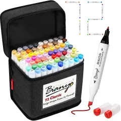 Bianyo Classic 72-Piece Dual Tip Art Markers