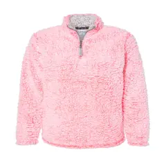 J. America&reg; Women&rsquo;s Epic Sherpa Quarter Zip Pullover Fire coral heather