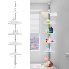 Corner Bath Caddy Shower Storage Rack Wall Shelf Organizer