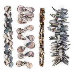 Elowen Sea Shell Beads Collection Value Pack |Slate