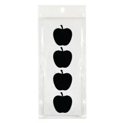 Wrapables Set of 32 Chalkboard Labels / Chalkboard Stickers, 1.6" x 1.5" Apple