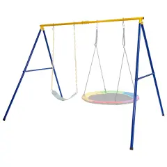 Extra-Large A-Shaped Swing Stand with Anti-Slip Foot-pads