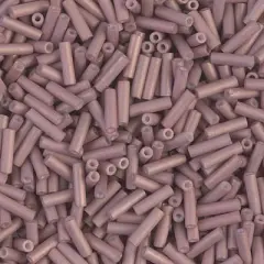 Miyuki 6mm Bugle Beads, Matte Antique Rose Gold Luster, BGL2-2034, 17 grams