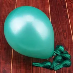 100pcs 10 inch Pearl Latex Colorful Thickening Green