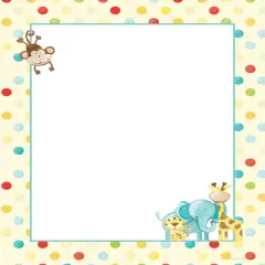 Great Papers! Baby Zoo Animals Stationery Letterhead, Invitations and Announcements, Printer Friendly, 8.5"x11", 80 Pack